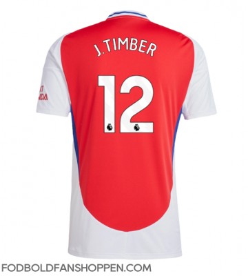 Arsenal Jurrien Timber #12 Hjemmebanetrøje 2024-25 Kortærmet